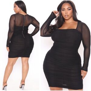 Oh So Fresh Mini Dress - Black -Sz 1X